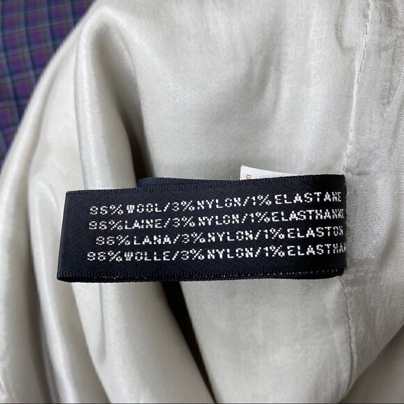 Ralph Lauren Pale Grey Heather Melange Wool Blend Tapered Trouser - Picture 6 of 9